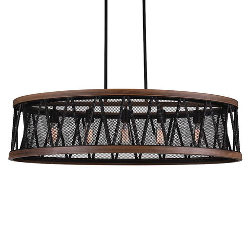 CWI Lighting Parsh 5 Light Chandelier, Pewter