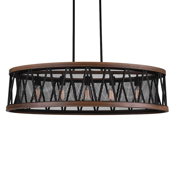CWI Lighting Parsh 5 Light Chandelier, Pewter