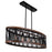 CWI Lighting Parsh 5 Light Chandelier, Pewter