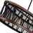 CWI Lighting Parsh 5 Light Chandelier, Pewter