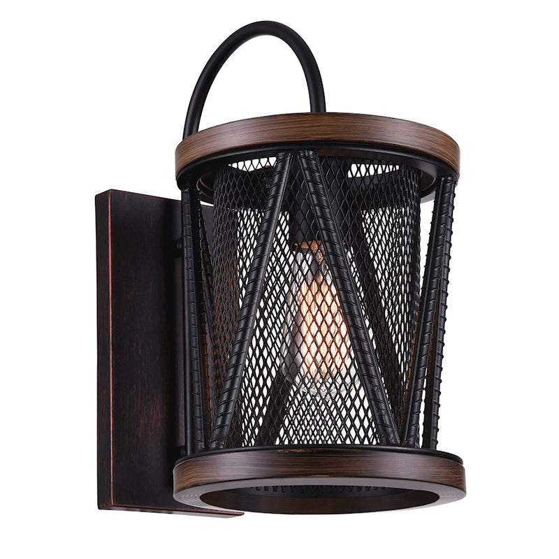 CWI Lighting Parsh 1 Light Wall Light, Pewter