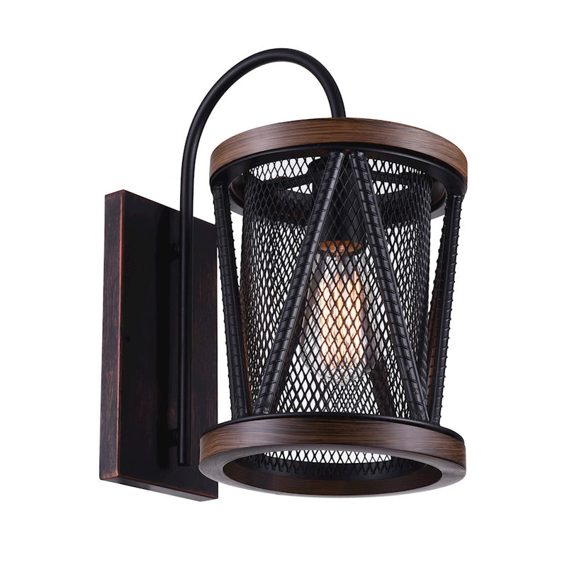 CWI Lighting Parsh 1 Light Wall Light, Pewter