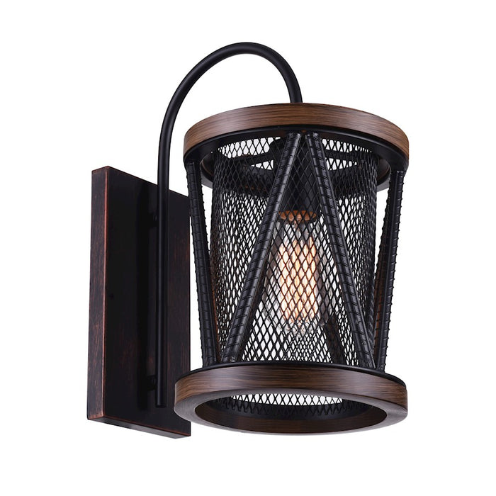 CWI Lighting Parsh 1 Light Wall Light, Pewter