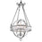 CWI Lighting Arkansas 3 Light Mini Chandelier, Chrome
