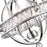 CWI Lighting Arkansas 3 Light Mini Chandelier, Chrome