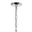 CWI Lighting Arkansas 3 Light Mini Chandelier, Chrome