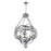 CWI Lighting Arkansas 16" 4 Light Chandelier, Chrome