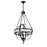 CWI Lighting Arkansas 4 Light Chandelier, Black - 9957P20-4-101