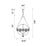 CWI Lighting Arkansas 4 Light Chandelier, Black
