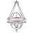 CWI Lighting Arkansas 20" 4 Light Chandelier, Chrome