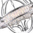 CWI Lighting Arkansas 20" 4 Light Chandelier, Chrome
