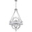 CWI Lighting Arkansas 20" 4 Light Chandelier, Chrome