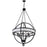 CWI Lighting Arkansas 6 Light Chandelier, Black