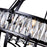 CWI Lighting Arkansas 6 Light Chandelier, Black