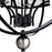 CWI Lighting Arkansas 6 Light Chandelier, Black