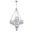 CWI Lighting Arkansas 6 Light Chandelier, Chrome