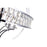 CWI Lighting Arkansas 6 Light Chandelier, Chrome