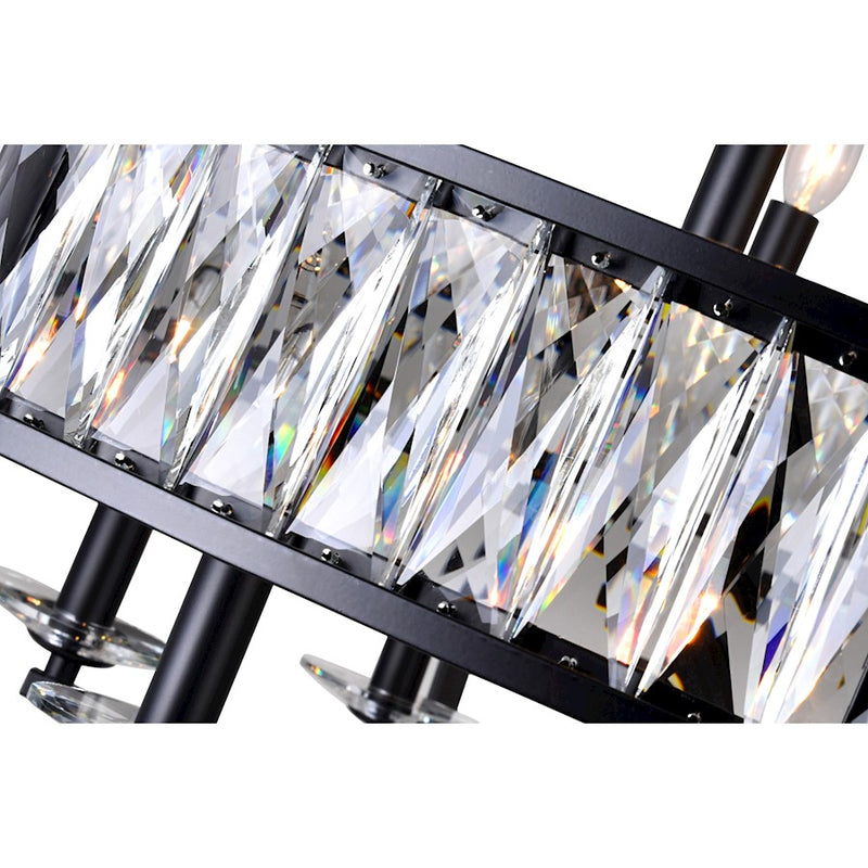 CWI Lighting Arkansas 12 Light Chandelier, Black
