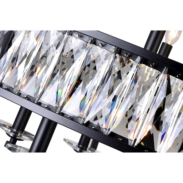 CWI Lighting Arkansas 12 Light Chandelier, Black