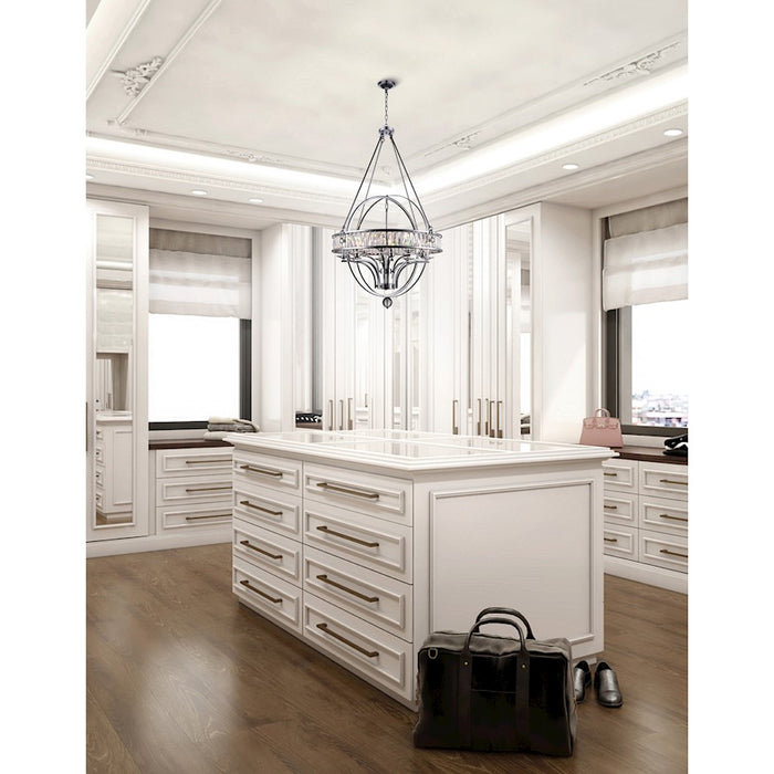 CWI Lighting Arkansas 12 Light Chandelier, Chrome
