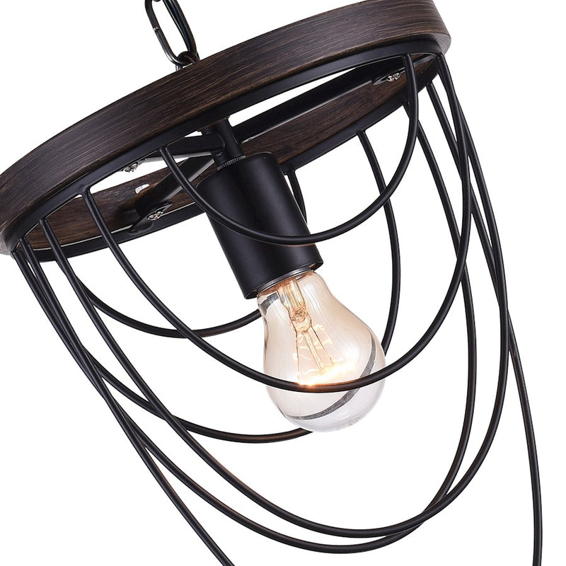 CWI Lighting Gala 1 Light Mini Chandelier, Black