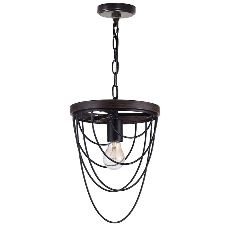 CWI Lighting Gala 1 Light Mini Chandelier, Black