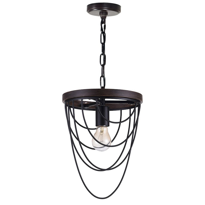 CWI Lighting Gala 1 Light Mini Chandelier, Black
