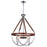 CWI Lighting Parana 5 Light Down Chandelier, Chrome
