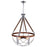 CWI Lighting Parana 5 Light Down Chandelier, Chrome