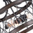 CWI Lighting Amazon 3 Light Cage Semi-Flush Mount, Gun Metal