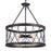 CWI Lighting Amazon 5 Light Drum Shade Chandelier A, Gun Metal