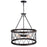 CWI Lighting Amazon 5 Light Drum Shade Chandelier A, Gun Metal