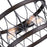 CWI Lighting Amazon 5 Light Drum Shade Chandelier A, Gun Metal