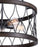 CWI Lighting Amazon 5 Light Drum Shade Chandelier A, Gun Metal