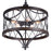 CWI Lighting Amazon 5 Light Drum Shade Chandelier B, Gun Metal
