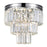 CWI Lighting Weiss 8 Light Flush Mount, Chrome - 9969C12-8-601