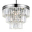 CWI Lighting Weiss 5 Light Down Chandelier, Chrome