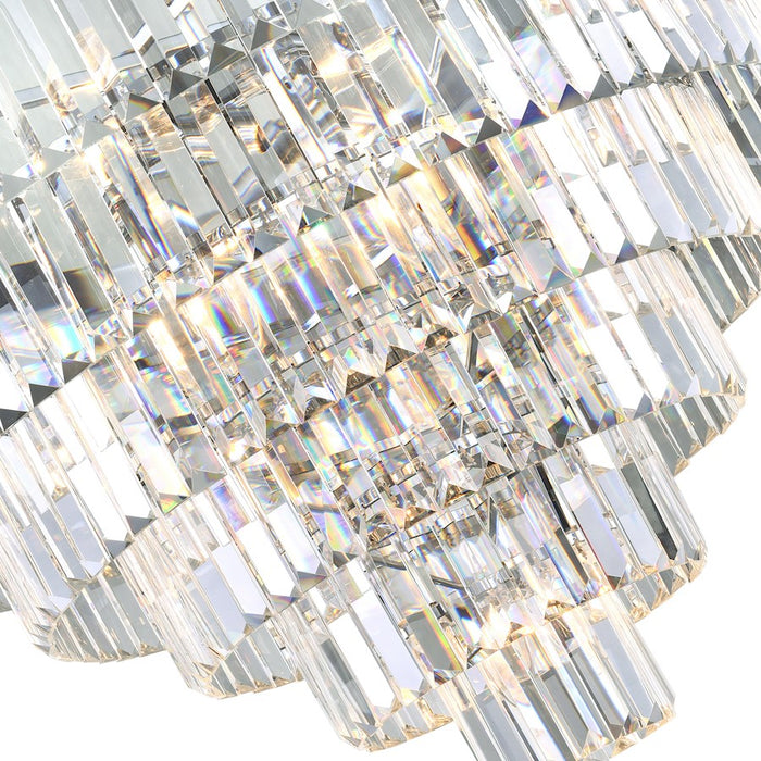 CWI Lighting Weiss 15 Light Down Chandelier, Chrome