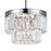 CWI Lighting Weiss 4 Light Down Mini Chandelier, Chrome