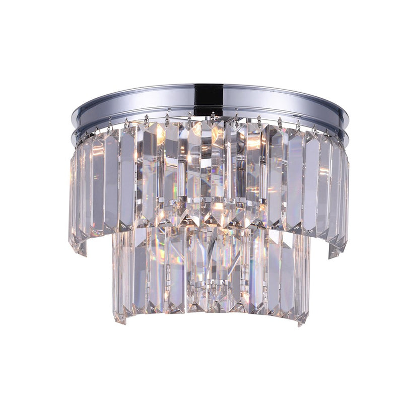 CWI Lighting Weiss 5 Light Wall Light, Chrome