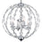 CWI Lighting Esia 4 Light Chandelier, Chrome