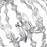 CWI Lighting Esia 4 Light Chandelier, Chrome
