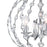 CWI Lighting Esia 4 Light Chandelier, Chrome