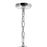 CWI Lighting Esia 4 Light Chandelier, Chrome