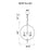 CWI Lighting Esia 4 Light Chandelier, Chrome