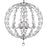 CWI Lighting Esia 8 Light Chandelier, Chrome