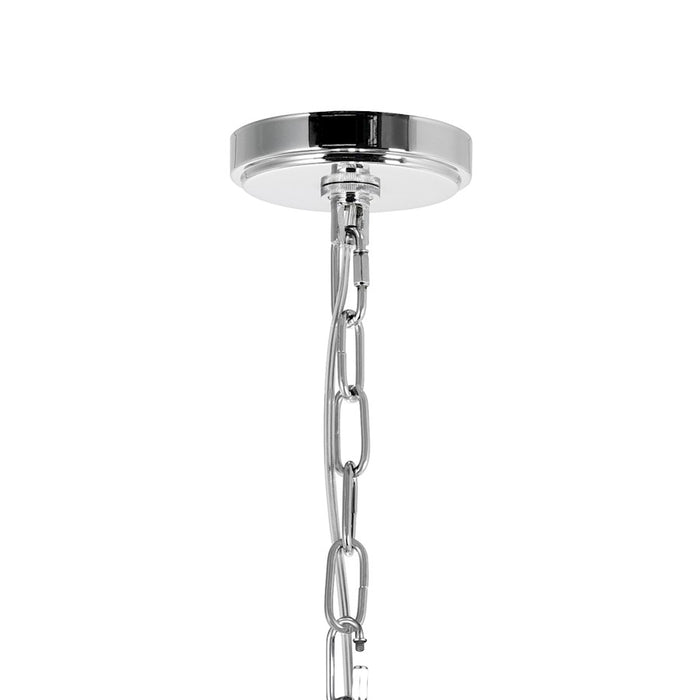 CWI Lighting Esia 8 Light Chandelier, Chrome