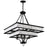 CWI Lighting Shalia 8 Light Chandelier, Black