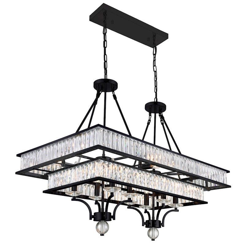CWI Lighting Shalia 16 Light Chandelier, Black