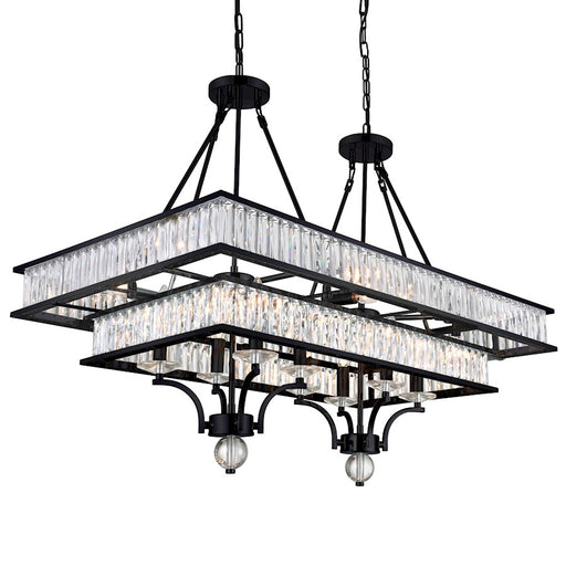 CWI Lighting Shalia 16 Light Chandelier, Black